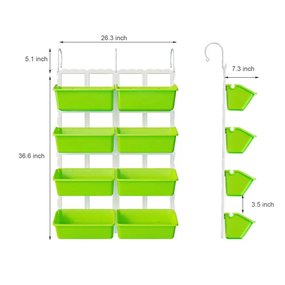 4 Tier Wall-Mounted Elevated Garden Planter Raised Bed Vertical Flowers Pots Plant Container Accessories Flower Garden Supplies from PriceLows™
