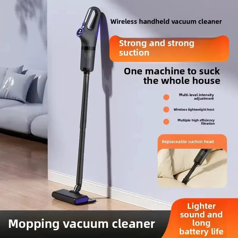 Cordless Vacuum Cleaner | 15000Pa Suction | USB Rechargeable | Dust Box 0.6L