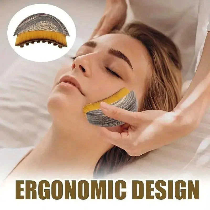 Lymphatic Contour Face Brush | Rubber Material | Non Electric | One Unit