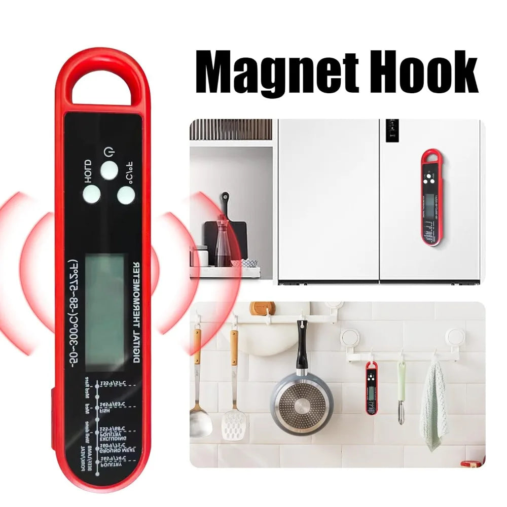 Meat Thermometer | Waterproof Digital | Instant Read | For Cooking BBQ