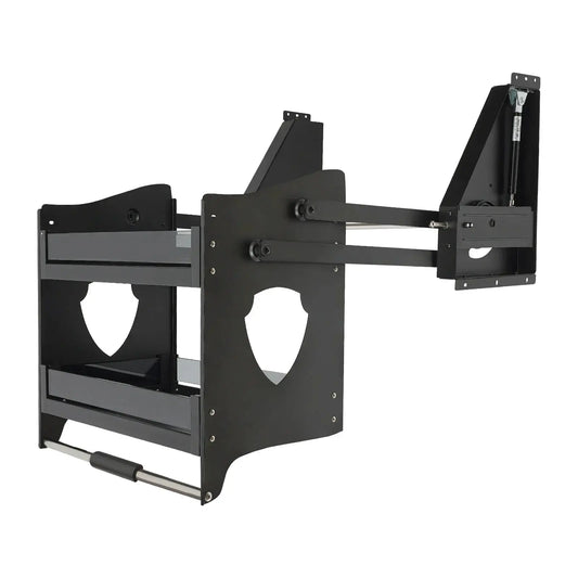 2 Tiers Pull-down Cabinet Storage Shelf Basket Organizer 66.14 lbs Max. Load-bearing For Kitchens, Bars, Coffee, etc from PriceLows™