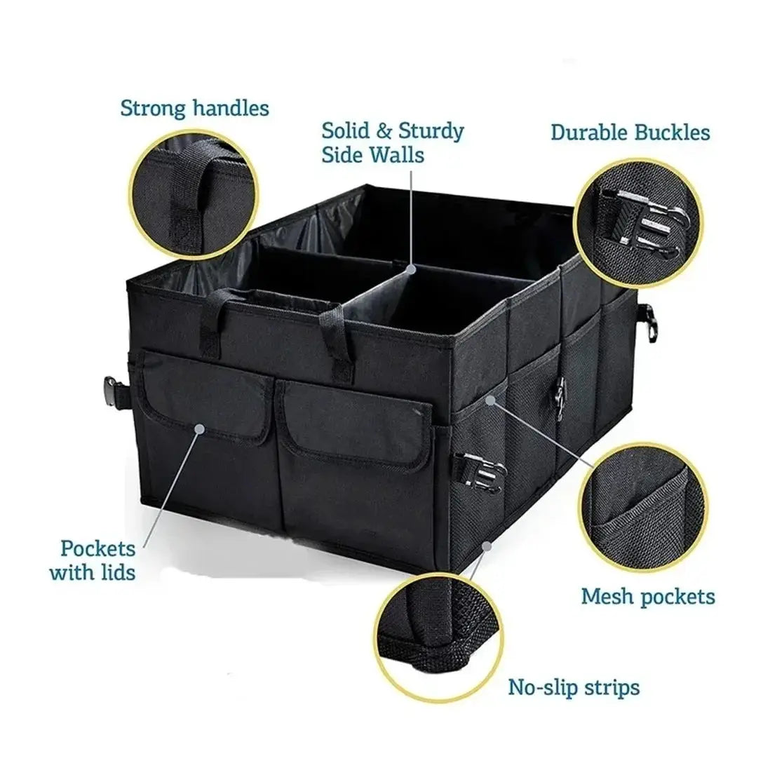 Big Capacity Car Storage Box Car Trunk Organizer Eco-Friendly Super Durable Collapsible Cargo Storage Tool Auto Trucks Trunk Box from PriceLows™