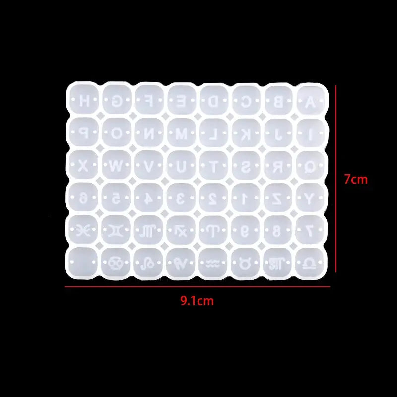 Square Heart Silicone Resin Mold For Diy Charms