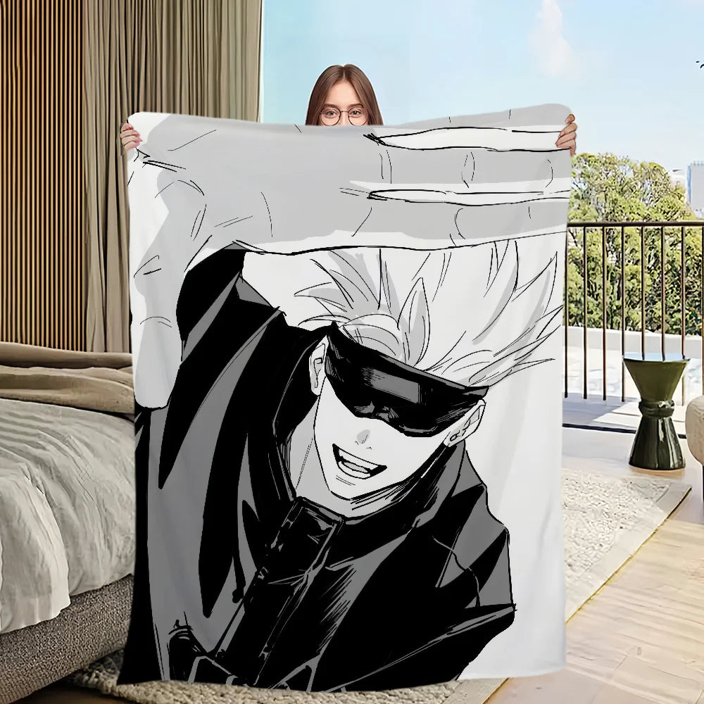 Blanket | Polar Fleece | Printed Anime Pattern | Small
