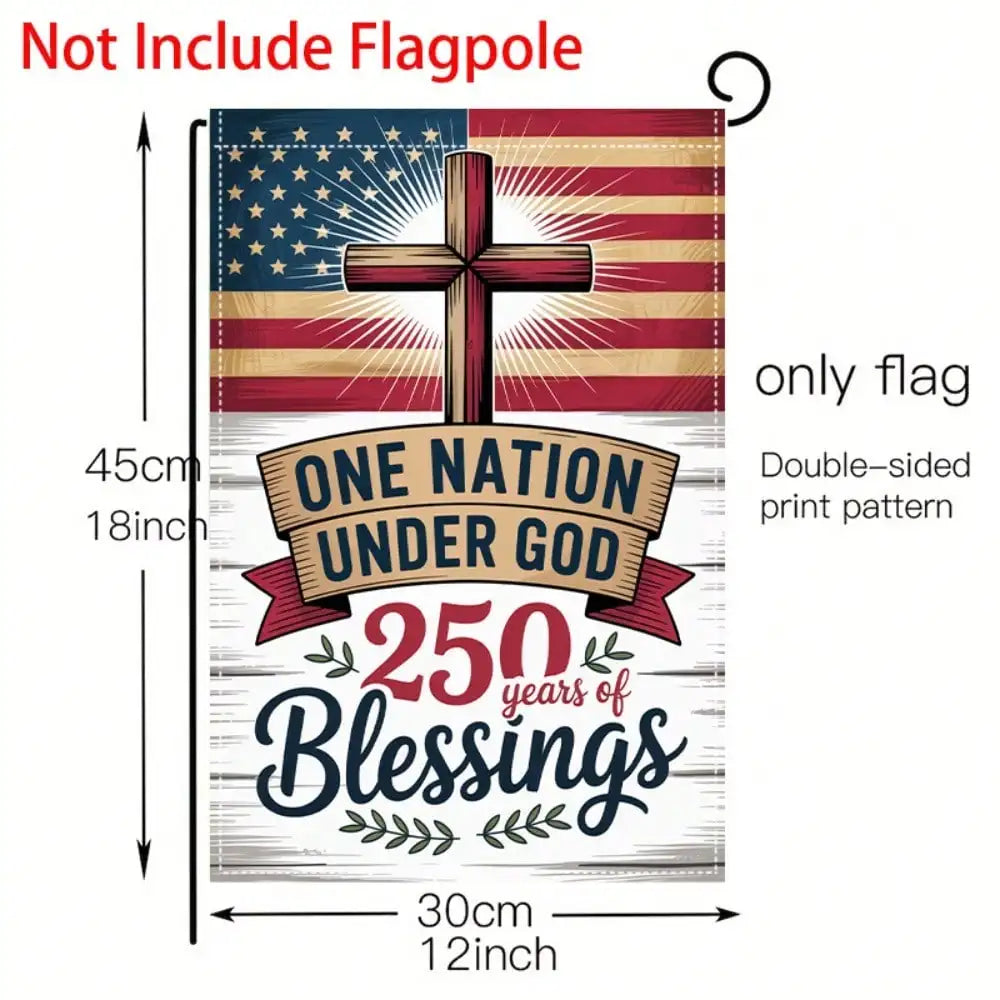 Garden Flag | Double-Sided American Flag | Heavy-Duty Outdoor