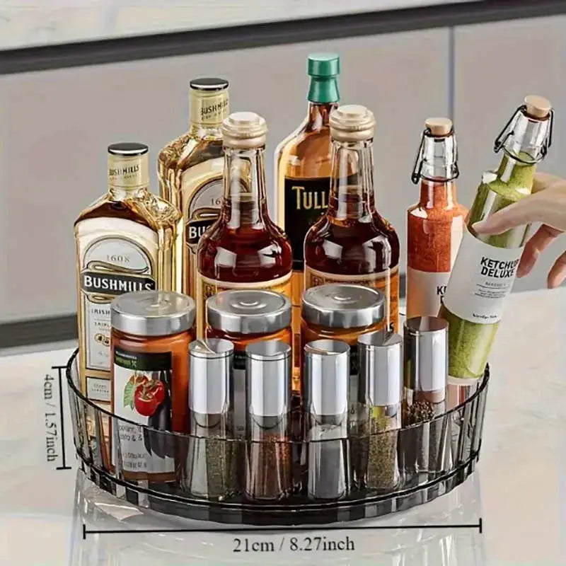 360°Rotating Rotating Spice Rack Organizer For Bathroom Kitchen Countertop Easy Access and Efficient Storage Desktop Storage Box from PriceLows™