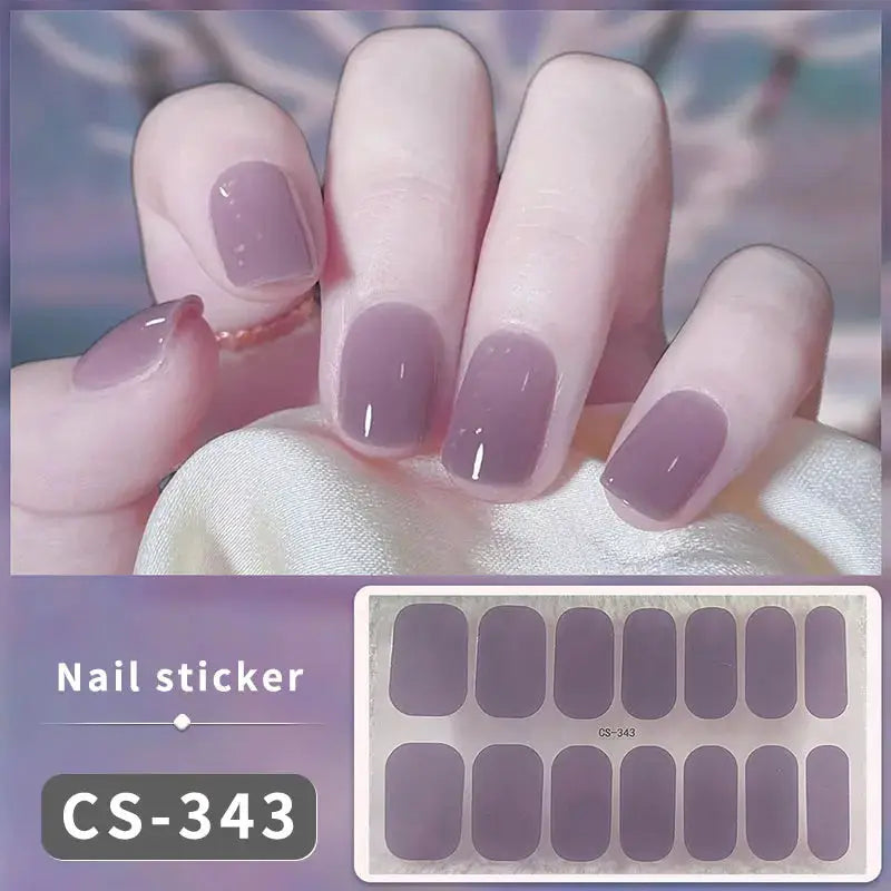 Full Cover Nail Stickers Fashion Nail Polish Nail Decoration Sparkling Glitter Self Adhesive Manicure Designer Nail Art Sticker from PriceLows™