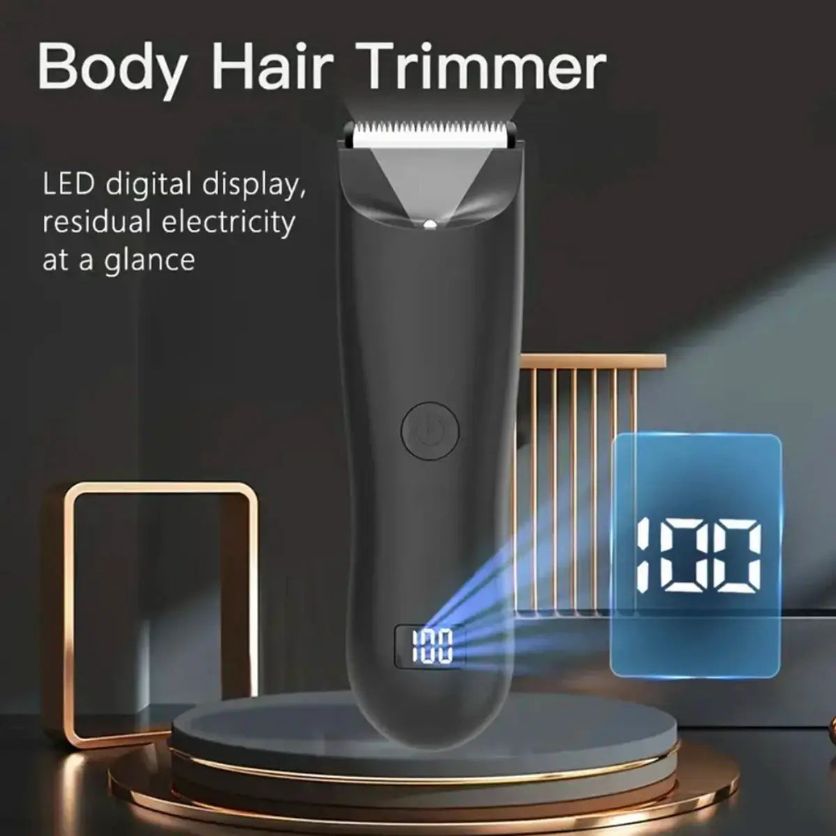 Beard Trimmer | LED Display | USB Type-C Rechargeable | 3-4 Attachments