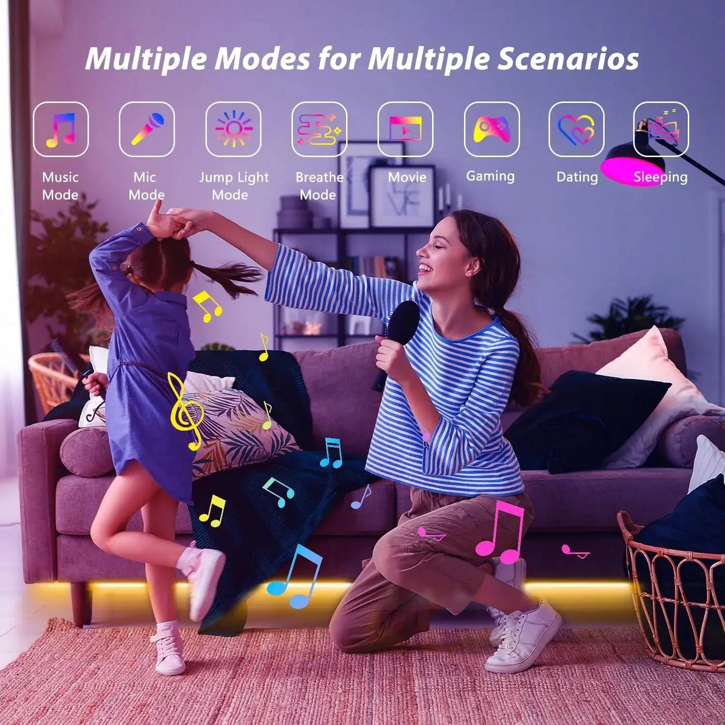 WiFi USB LED Strip Works with Alexa Tuya Smart Life 1M 5M 10M 20M TV Backlight Flexible Tape Light Music Sync Ambient Lighting from PriceLows™
