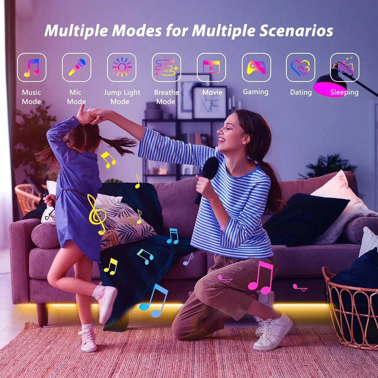 WiFi USB LED Strip Works with Alexa Tuya Smart Life 1M 5M 10M 20M TV Backlight Flexible Tape Light Music Sync Ambient Lighting from PriceLows™