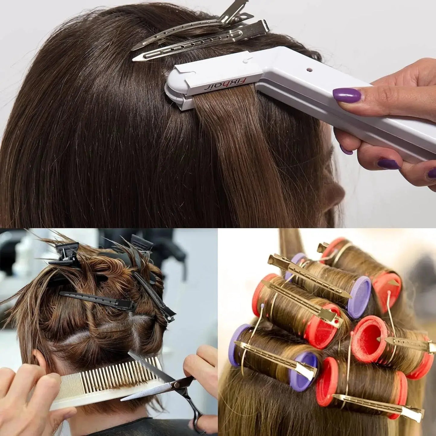 Metal Hair Clips | Duckbill Crocodile Style | 10 Pack Combo