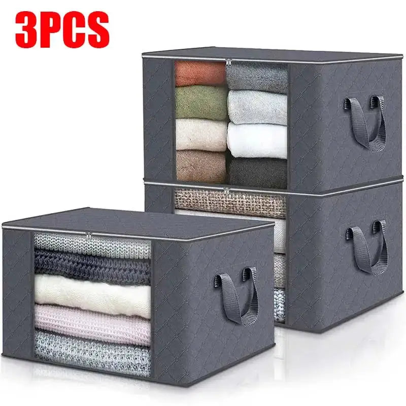 Large Capacity Clothes Storage Bag Foldable Blanket Storage Bags Storage Containers for Organizing Bedroom Closet Clothing from PriceLows™