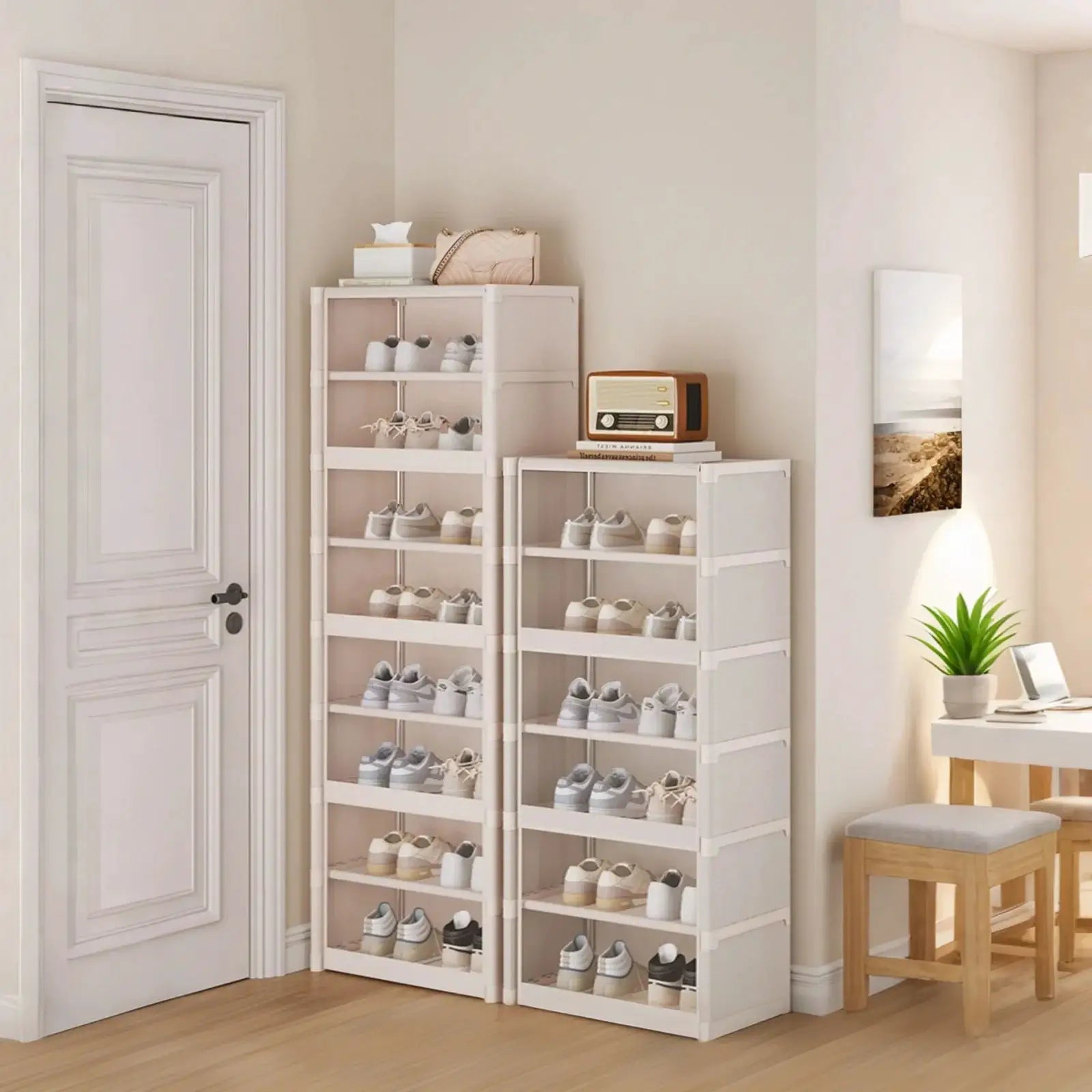 5/7-Layer Shoe Cabinet Dustproof Shoe Rack Shoe Hanger Organizer Shelf Holder Shoe Storage Cabinet Space Saving With Clear Lid from PriceLows™