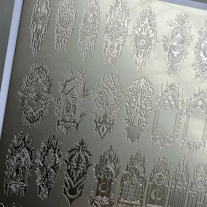 XMQ NAIL ART STAMPING PLATES CAVED WINDOW IMAGE PLATES from PriceLows™