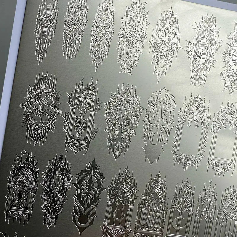XMQ NAIL ART STAMPING PLATES CAVED WINDOW IMAGE PLATES from PriceLows™