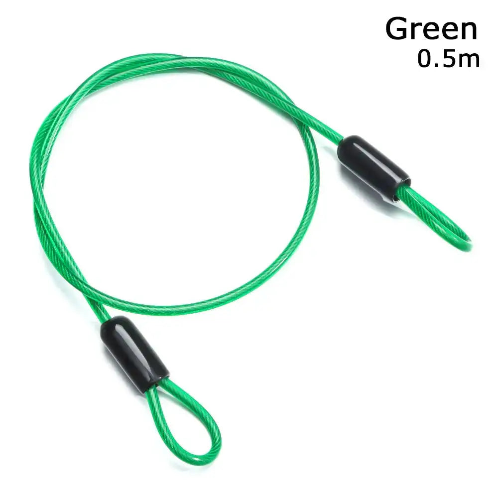 0.5/1/2Meters Security Safety Rope Anti-theft Ropes Cycling Strong Wire Bicycle Lock Wire Steel Cable Lock Road Bike Lock from PriceLows™