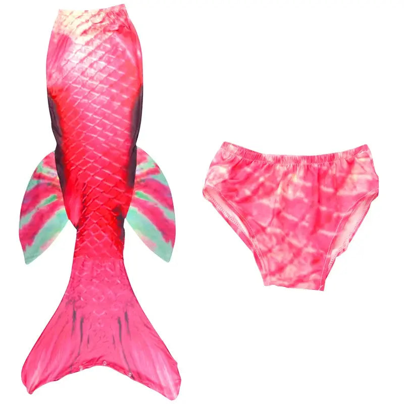 Children Mermaid Swimsuit Bathing Suit Mermaid Princess Cosplay Costume for Girls Pool Party Swimmable Clothing with Shorts from PriceLows™