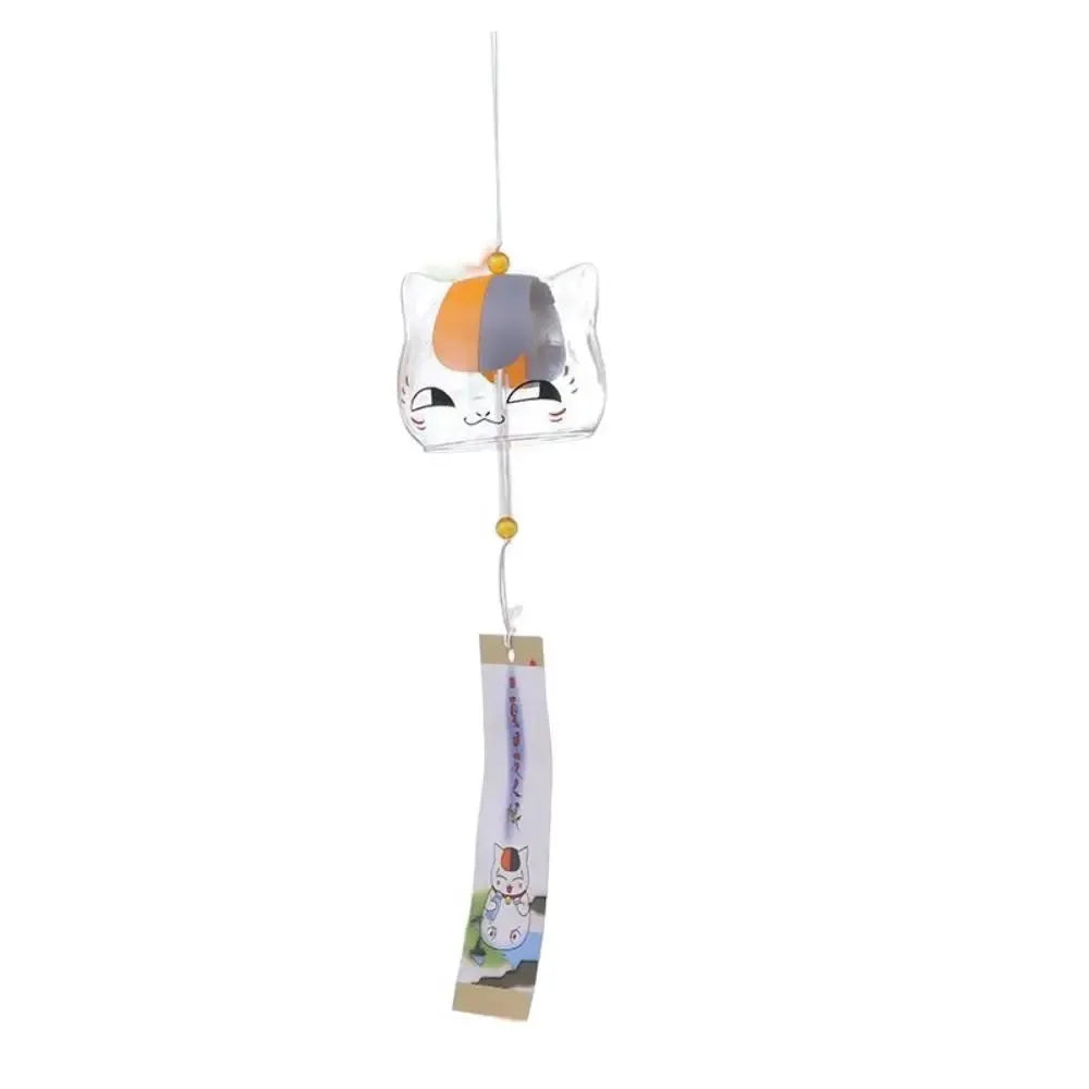 Glass Cat Pattern Wind Chime Creative Japanese Cat Pendant Home Garden Hanging Decor DIY Gift from PriceLows™