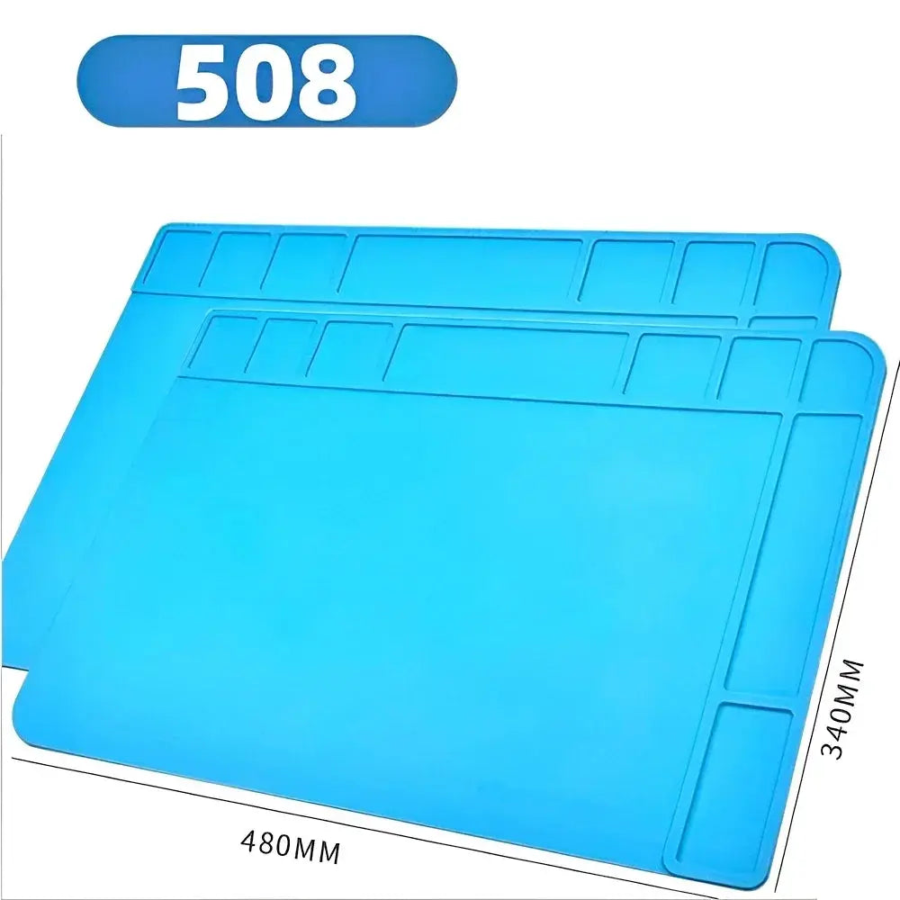Magnetic Mat Silicone Repair Mat Circuit Board Soldering Pad Heat Resistant 932°F Anti-Static for ESD Iron Phone Repair from PriceLows™
