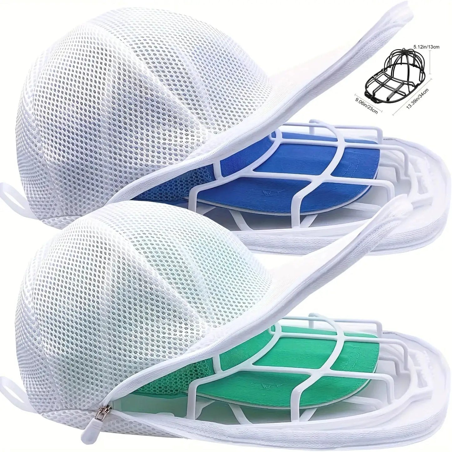 Hat Cleaning Cage | Washing Machine Safe | Mesh Bag Included | Universal Fit