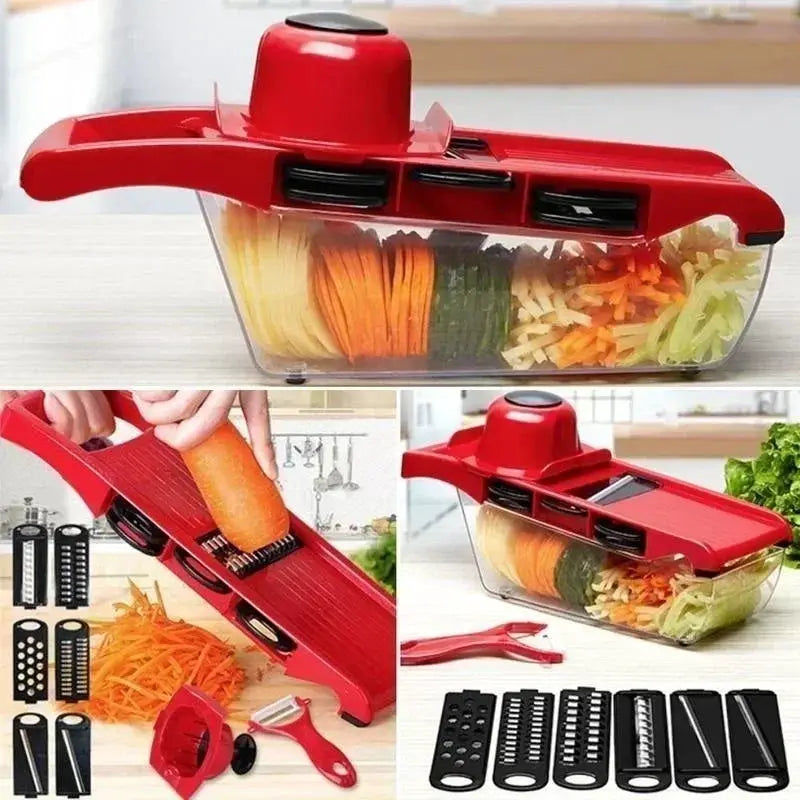 Portable Vegetable Slicer | Stainless Steel Blades | Multi Purpose