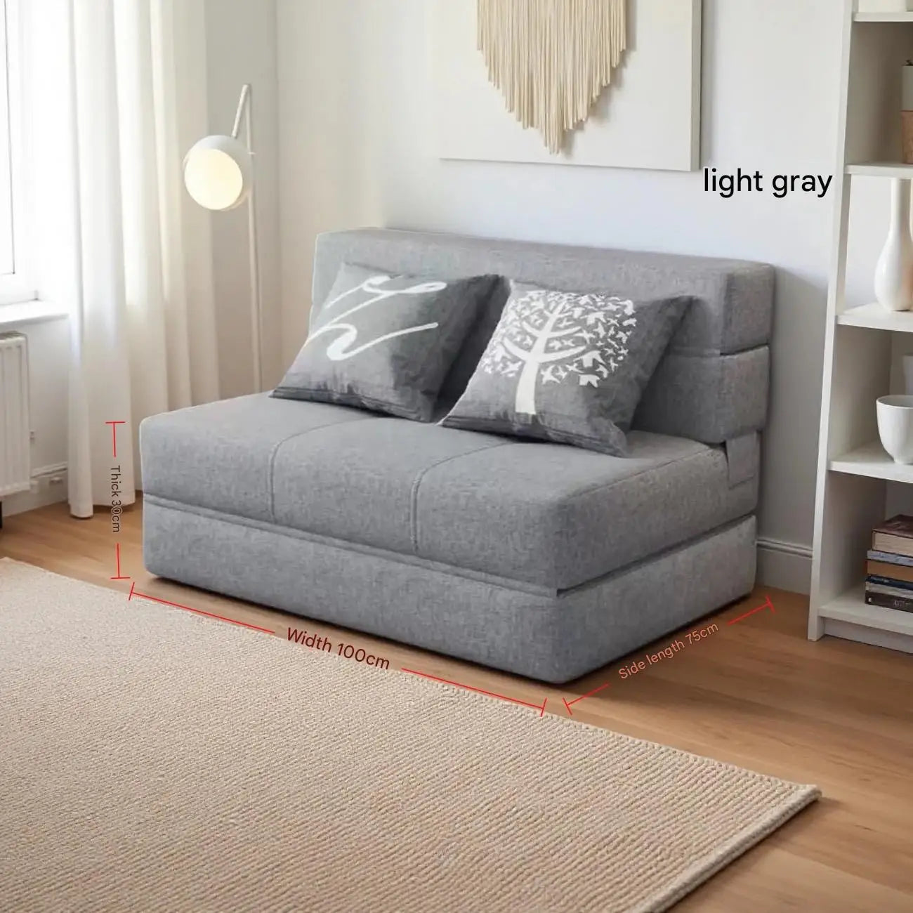 Sofa | Sponge Filling | Hemp Fabric | Single, Double, Triple