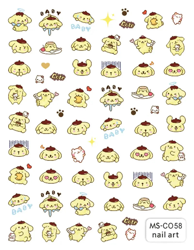 1PCS Cartoon Kawaii Pokémon Nail Stickers 3D Sanrio Hello Kitty Stickers For Nails Nails Accesories Anime Kuromi Nail Supplies from PriceLows™