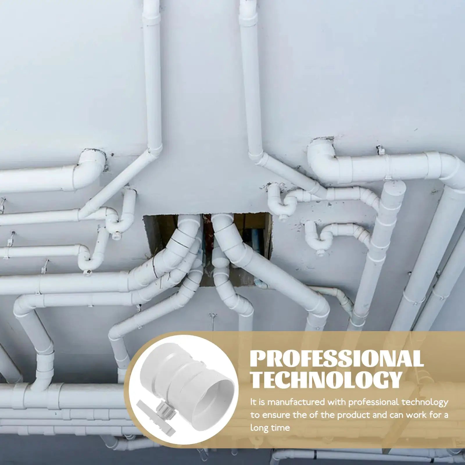 PP Plastic Control Valve Manual Air Duct Damper Low Noise Flexible Operation Ventilation Tube Valve for Hvac Systems from PriceLows™