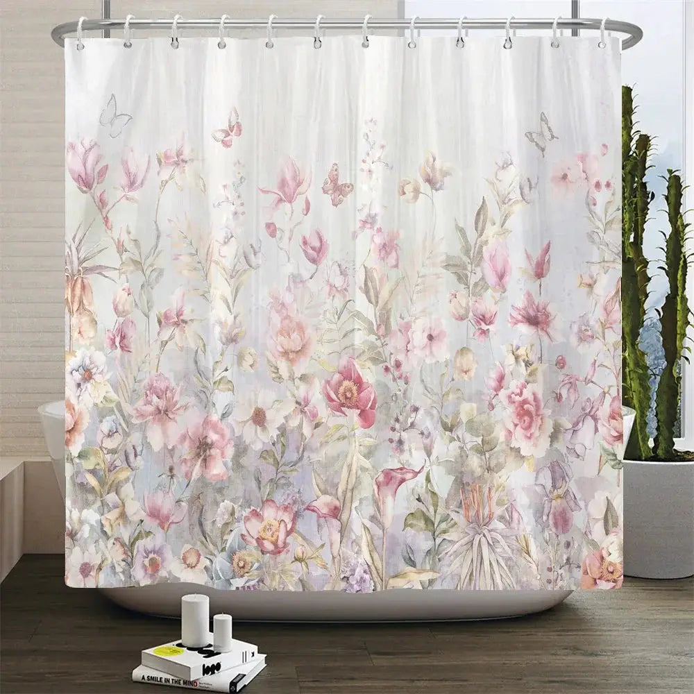 Chinese Style Flower and Birds Tree Shower Curtains Bath Curtain Waterproof Bathroom Decor With Hooks 3d Printing Bath Curtain from PriceLows™
