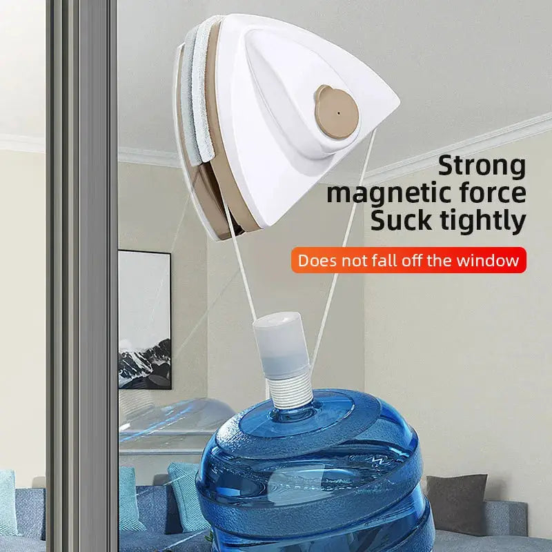 Magnetic Window Cleaning Tool | Water Discharge | Double Layer Wiper | Home Use
