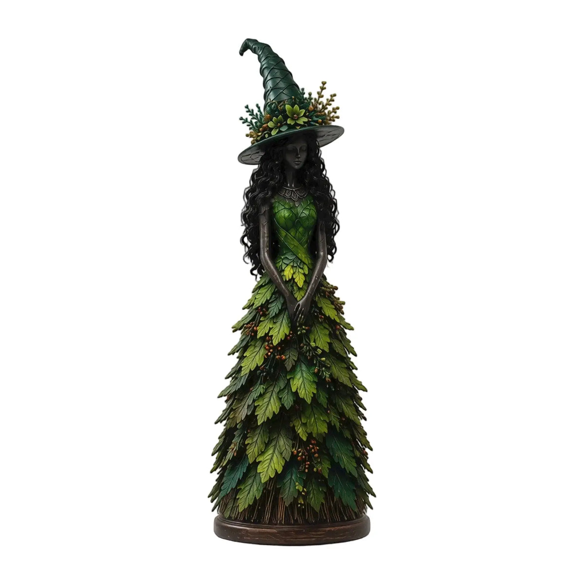 Witch Figurine | 15CM Resin | Halloween Decor | Berry Staff
