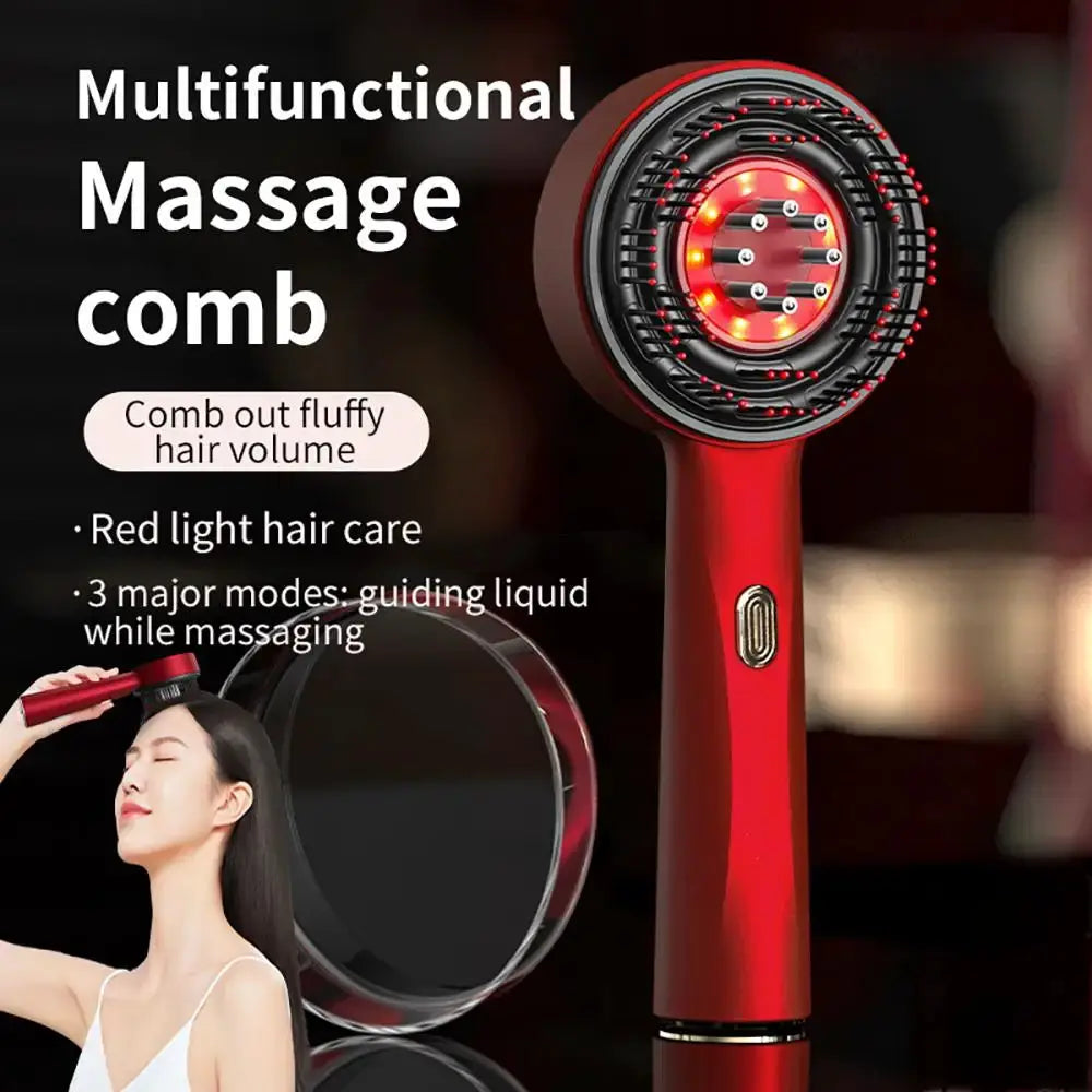 Electric Scalp Massager | Red Light Therapy | Oil Applicator | Rechargeable