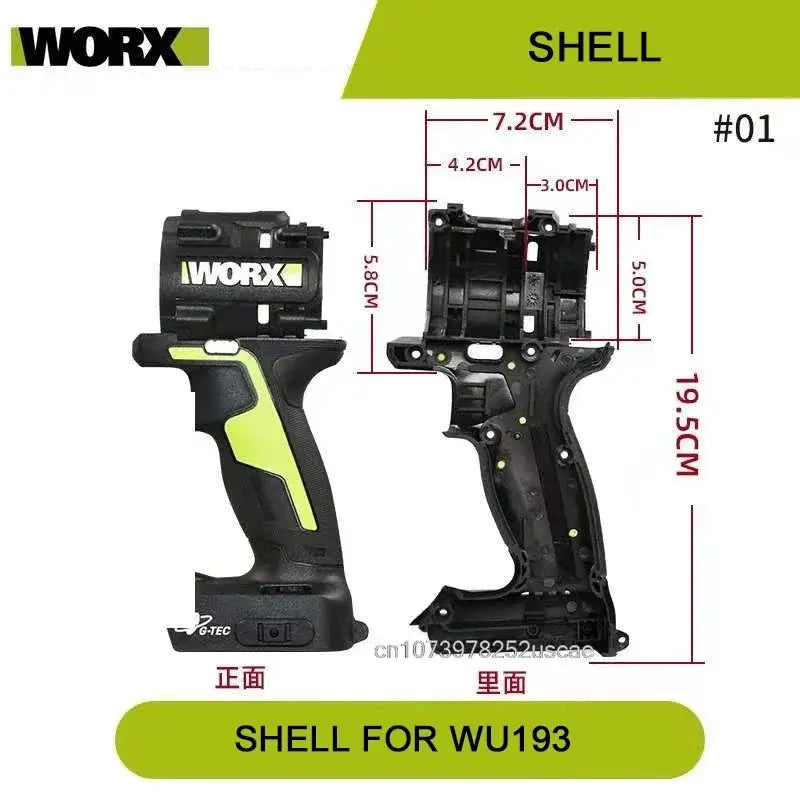 Orginal new Switch Driver motor reducer casing toothed wheel shell chuck parts for WORX WU193 Electric screwdriver from PriceLows™
