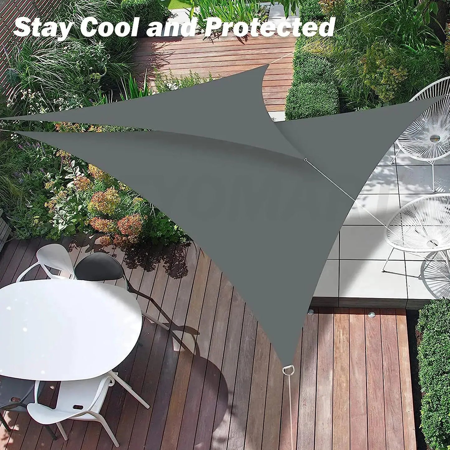 Triangle Shade Sail | Waterproof Oxford | UV Block | 3 Angles