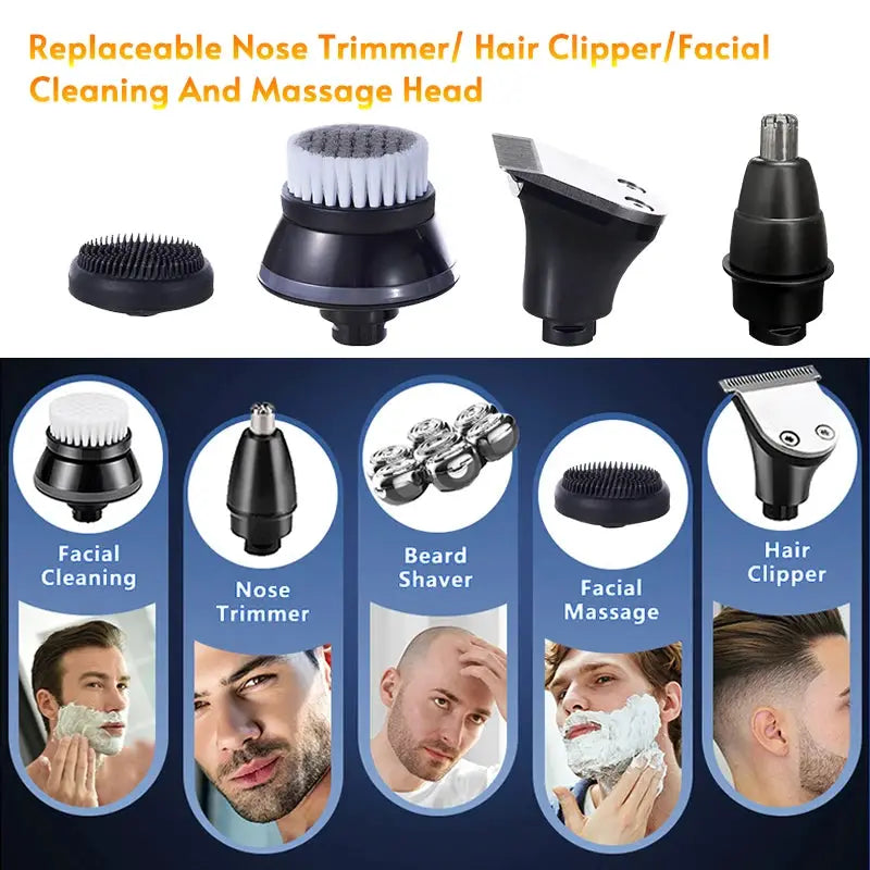 Replaceable 3D 4D 5D 6D 7D 8D 9D Floating Electric Shaver Head Spare Nose Trimmer Hair Clipper And Facial Cleaning Massage Head from PriceLows™