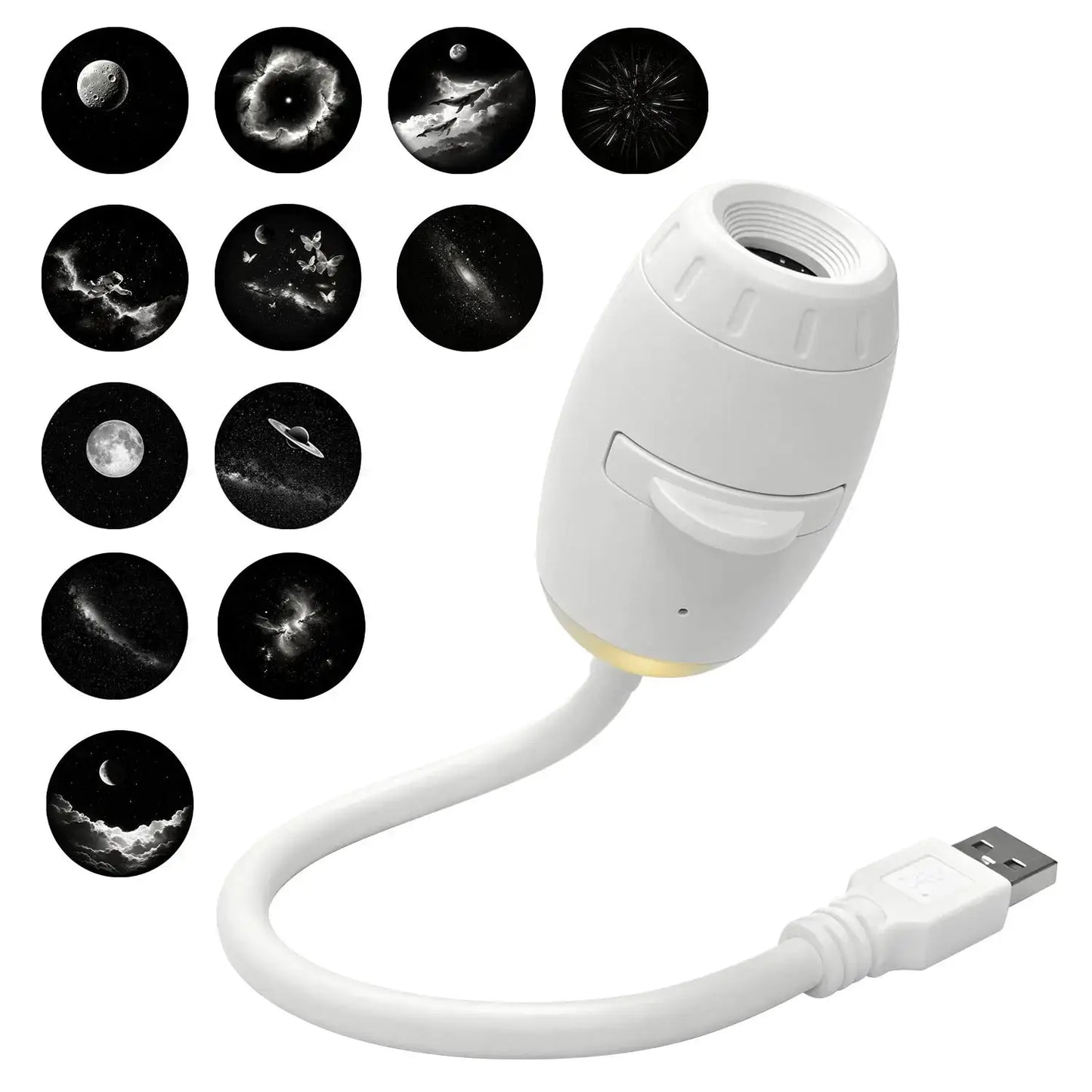 Galaxy Star Projector | 2 In 1 Night Light | Bedroom And Car Decoration | Mini