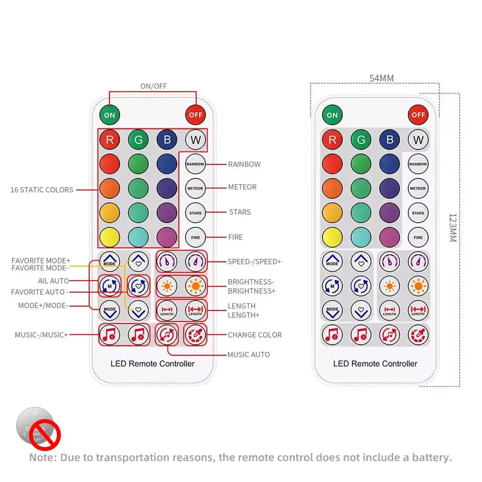 SK6812-RGBW Music LED Controller SP617E Built-In Mic WS2814 TM1824 SM16704 UCS2904 LED Strip Light Bluetooth App IOS DC5-24V from PriceLows™