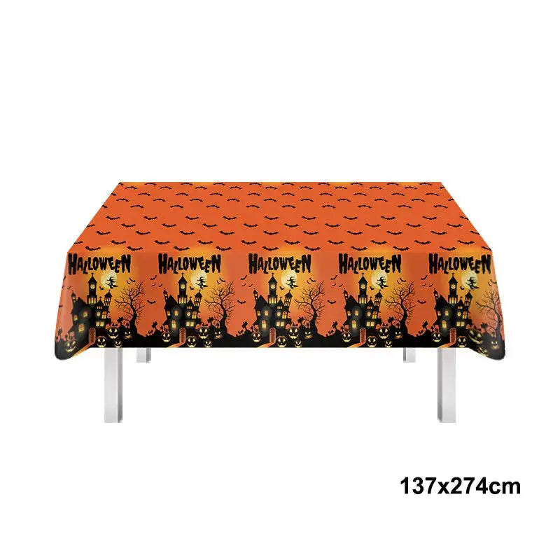 Halloween Party Supplies | Paper | Pumpkin Theme | Tableware Set