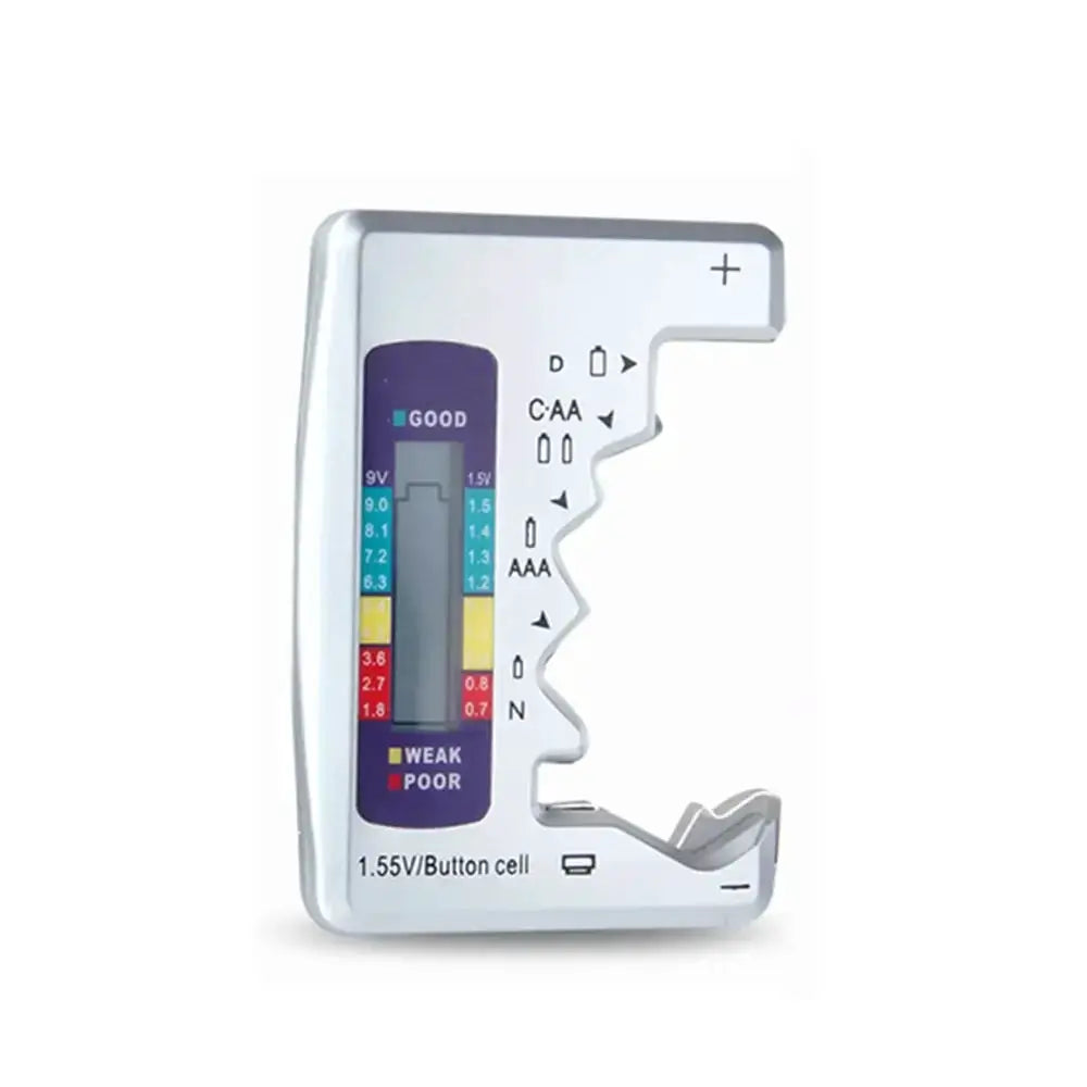 Digital Lithium Battery Capacity Tester Checkered Load Analyzer Display Check AAA AA Button Cell Universal Voltage Test from PriceLows™