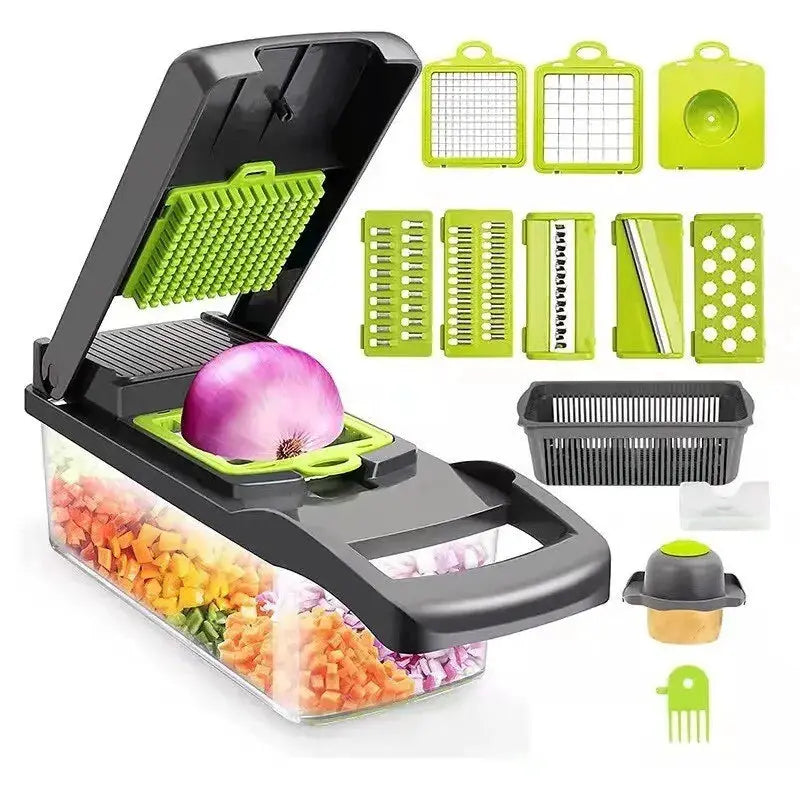 Vegetable Cutter | Stainless Steel Blades | Multifunctional Grater | Model 6208