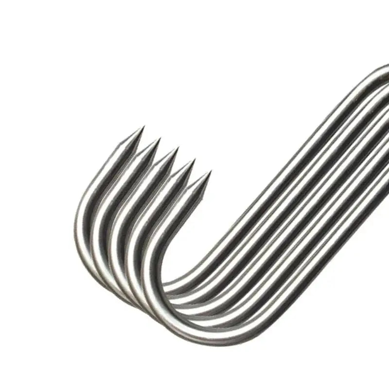 Stainless Steel S-hook With Pointed Tip Meat Hanger Hook Baking Tools for Butcher Shop Kitchen Hooks Home Storage Organization from PriceLows™