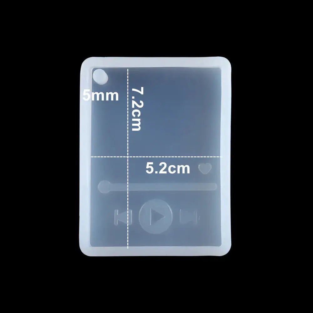 Silicone Music Player Mold | 54g Weight | Love Keychain Jewelry Making