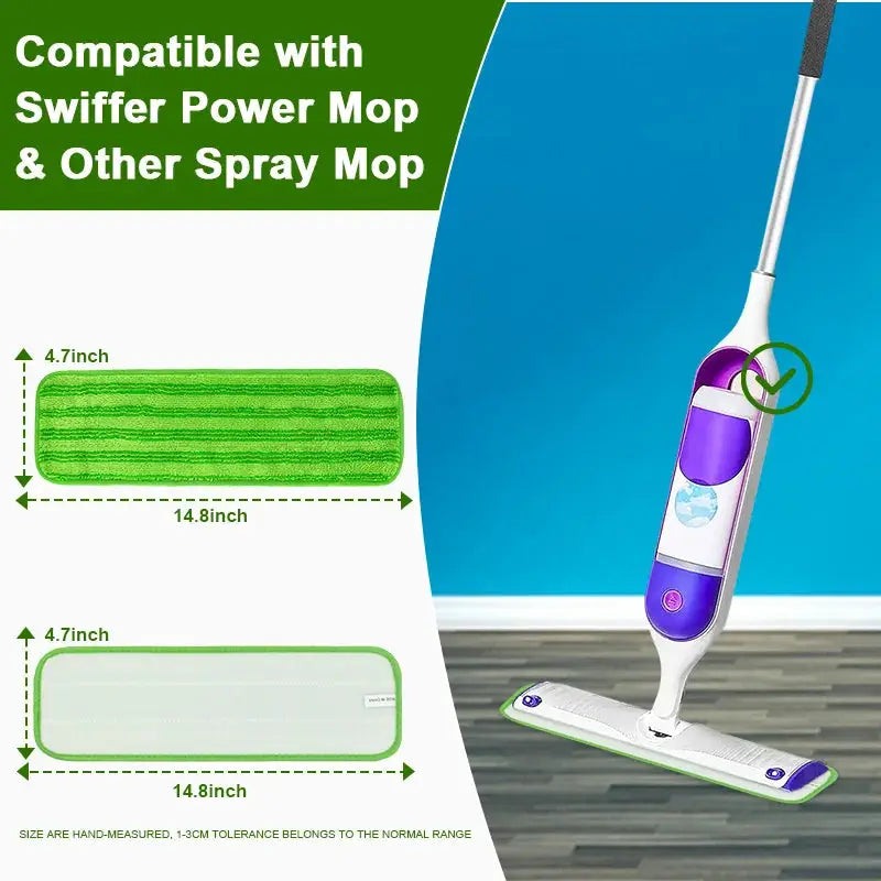 Reusable Mop Pads for Swiffer PowerMop Microfiber Power Refill Washable Power Mop Pads Refill Cloths for Multi-Surface from PriceLows™