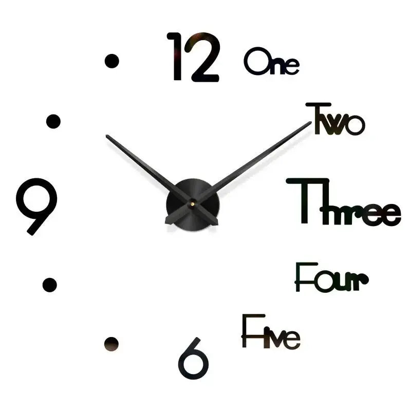 Large 3D Wall Clock Luminous Classic Wall Clocks DIY Digital Clock Wall Watches Stickers Silent Clock for Home Living Room Table from PriceLows™