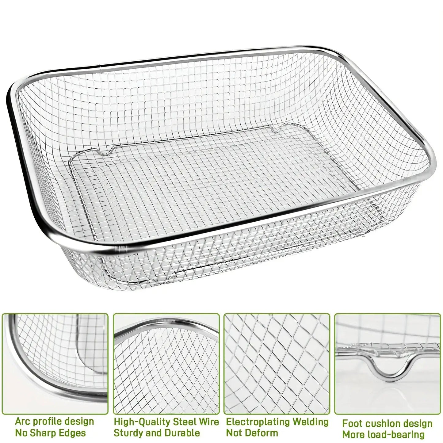 Stainless Steel Soil Sieve - Mesh Gardening Sieve for Rock Filtering, Composting and Sand, Durable and Anti-rust Hand Tools from PriceLows™