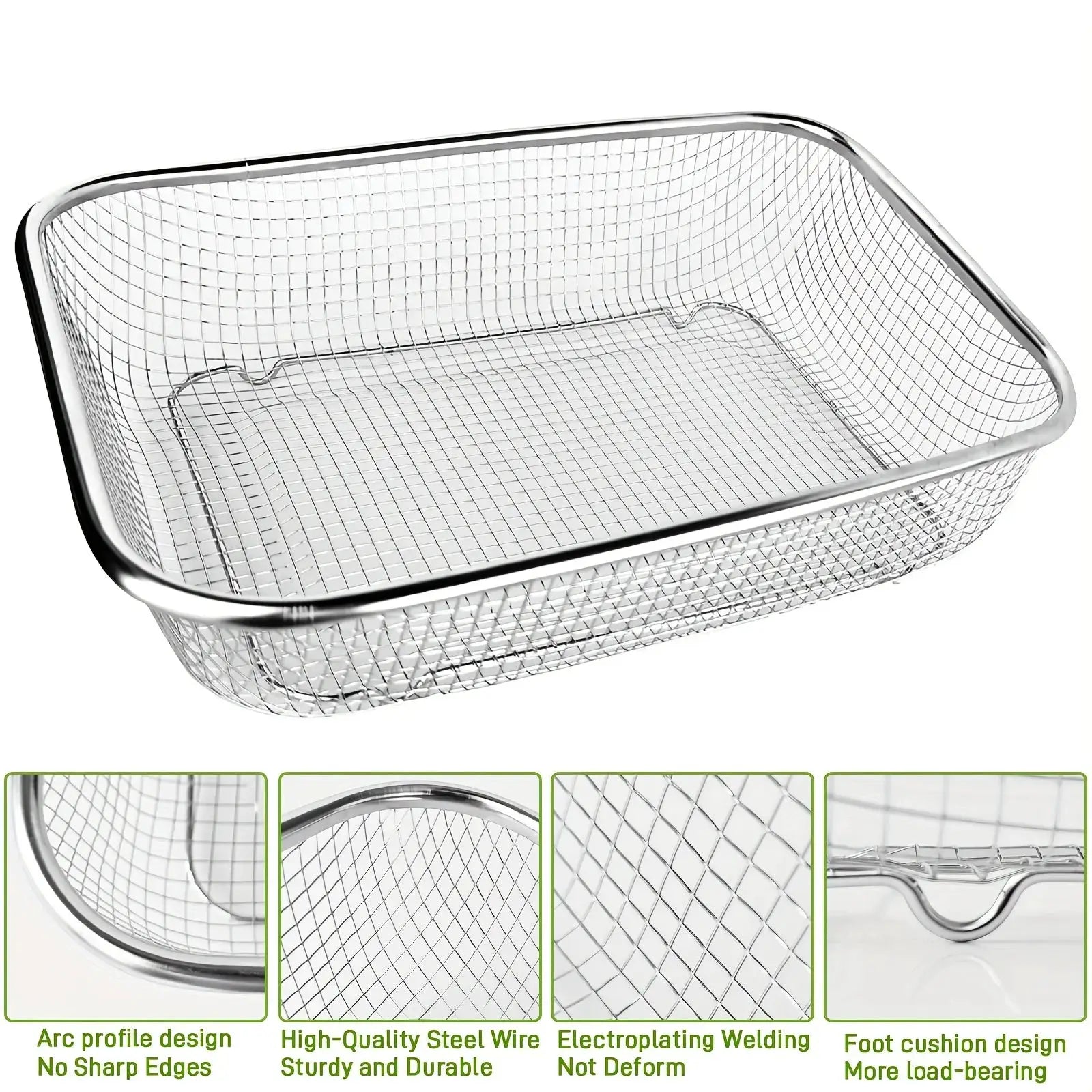 Stainless Steel Soil Sieve - Mesh Gardening Sieve for Rock Filtering, Composting and Sand, Durable and Anti-rust Hand Tools from PriceLows™