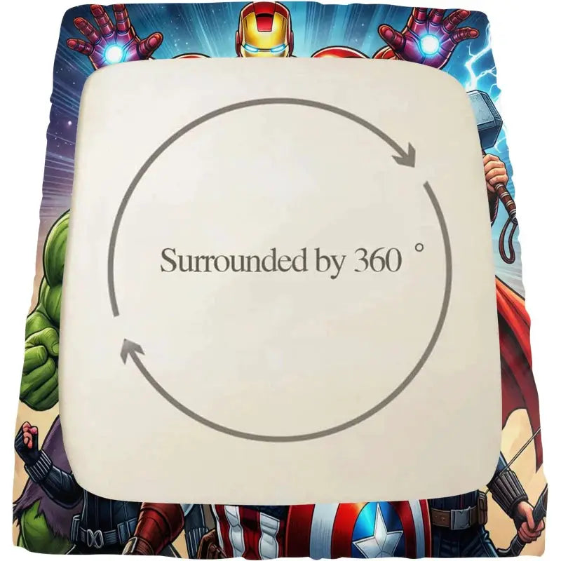 3Pcs Marvel Avengers Fitted Sheet Set With 2 Pillowcases Soft Deep Pocket Bed Sheet Superhero Bedding ForTeen Bedroom Decor from PriceLows™