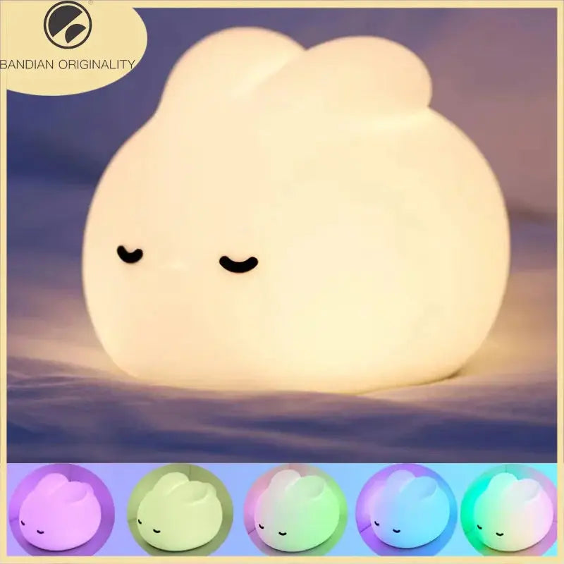 Silicone Night Light | USB Rechargeable | Rabbit Shape | Compact