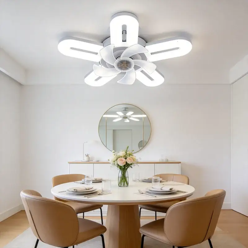 Ceiling Fan Light | E27 Base | Three Speed Color Change | Bedroom Living Room