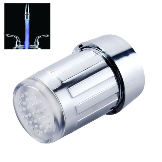 ABS Kitchen Water Faucet Tap Nozzle Temperature Sensor Control Single Color Glow Indicator Blue LED Light Change Spout Bathroom from PriceLows™